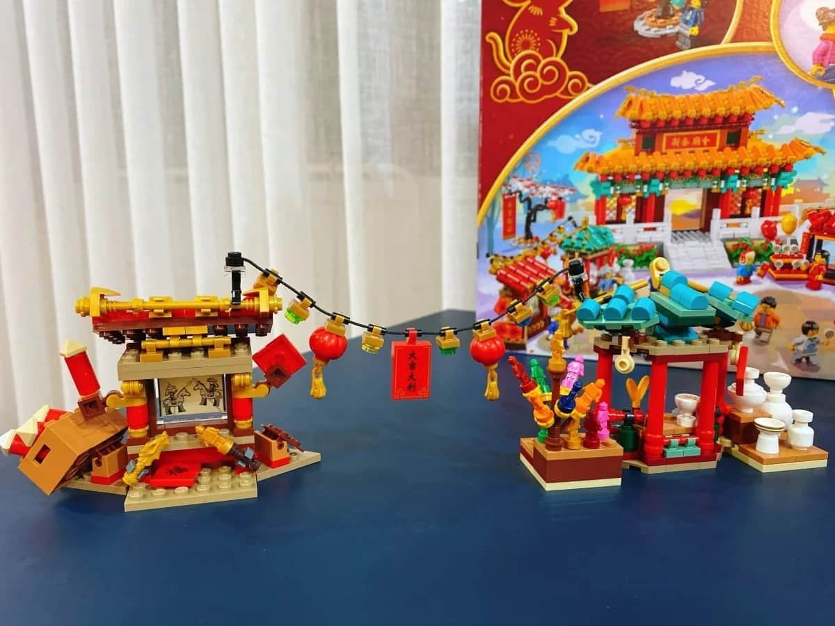 乐高推出鼠年"新春庙会&舞狮"新年限定盒组!
