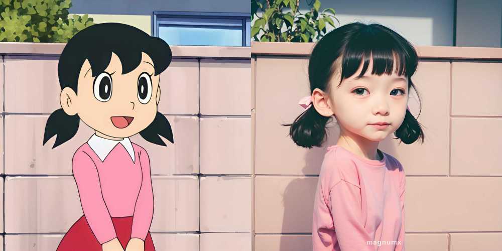 《哆啦a梦》5角色ai真人化! - 哆咗看点 - 任意门日淘